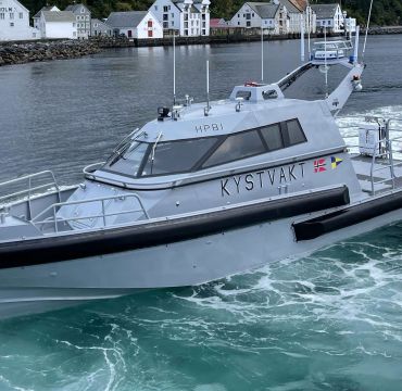 Båten er bygget i resirkulert aluminium, som gir høy styrke kombinert med lav vekt og lang levetid, og bidrar til redusert miljøavtrykk. Foto: Maritime Partner