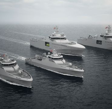 Eksempelbilde fra Salt & KDA. Det er ikke selve designet som er valgt, men designer. Nå begynner jobben med å ta frem det endelige sammen med Forsvarsmateriell og Sjøforsvaret. Illustrasjon: Salt & KDA