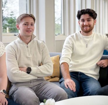 Fra venstre: Maria Tufto Krag, Jakob Mygland, Kevin Handal og Kristian L. Holdhus. Foto: Forsvarsmateriell