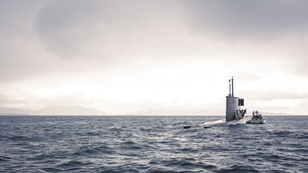 KNM «Utvær», ubåt i Ula klassen. (Foto: Petter Brenni Gulbrandsen/Forsvaret)